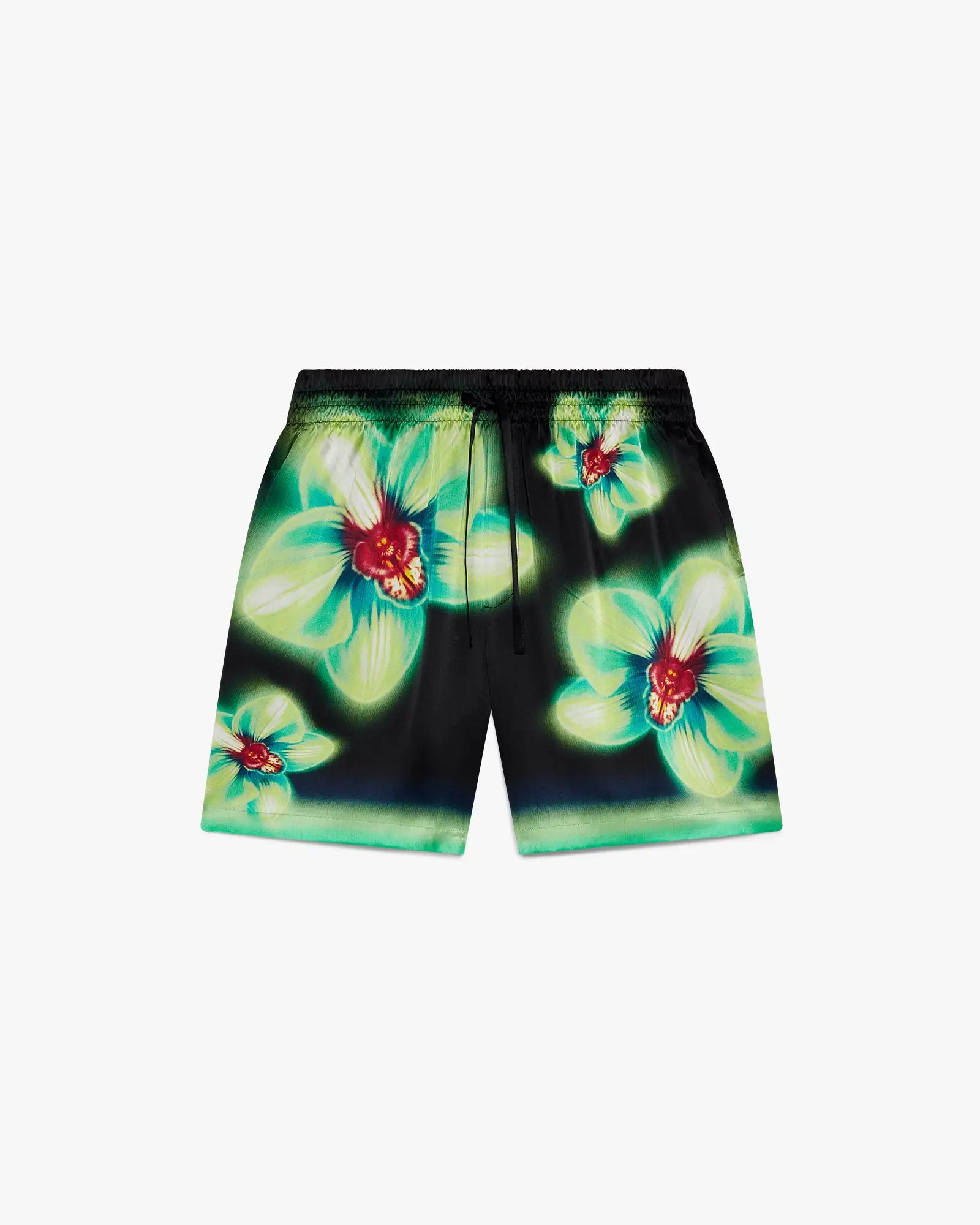 Orchid Glitch Silk Shorts