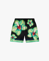 Orchid Glitch Silk Shorts