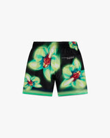 Orchid Glitch Silk Shorts