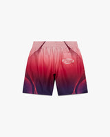 Aubergine Gradient Silk Shorts