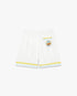 White Tennis Landscape Silk Shorts