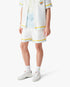 White Tennis Landscape Silk Shorts