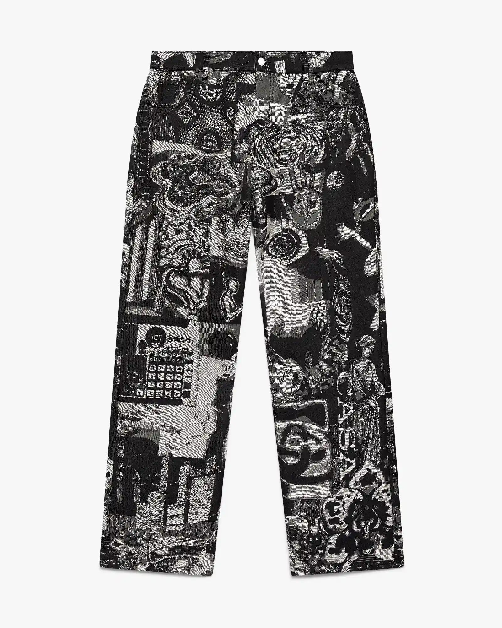 Rave Collage Straight Leg Jeans