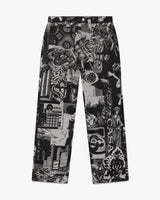 Rave Collage Straight Leg Jeans