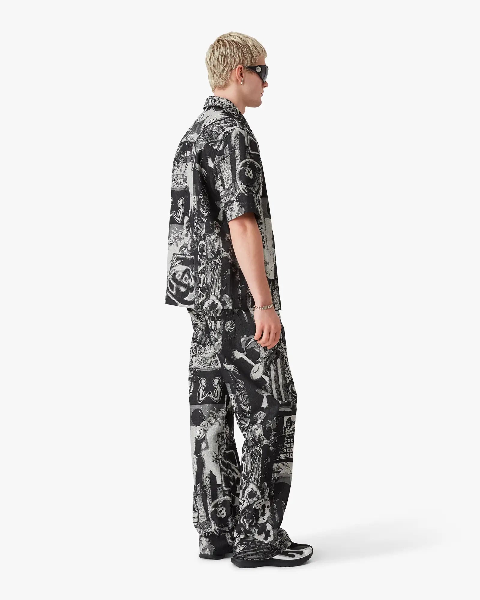 Rave Collage Straight Leg Jeans