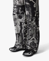 Rave Collage Straight Leg Jeans