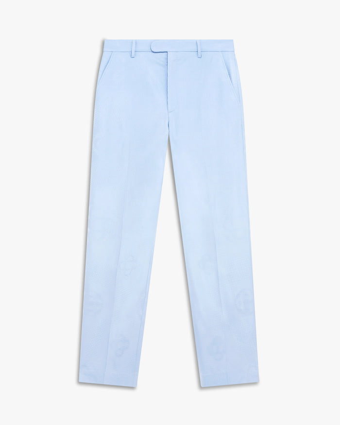 Blue Monogram Tailored Jacquard Trousers