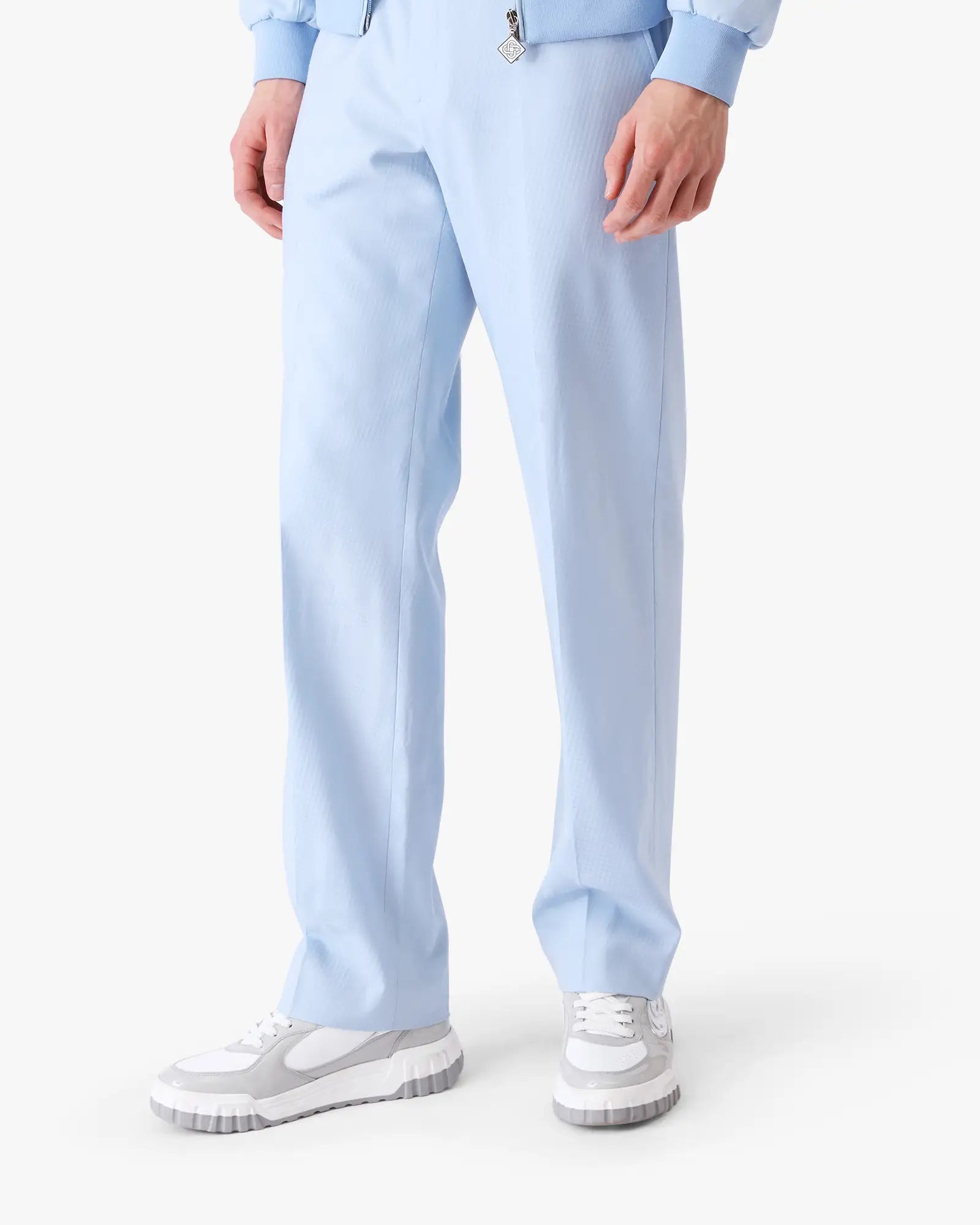 Blue Monogram Tailored Jacquard Trousers