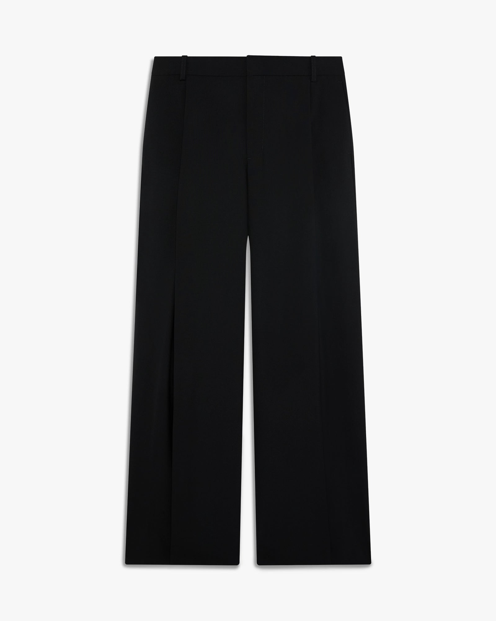 Black Pleated Baggy Trousers