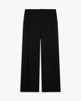 Black Pleated Baggy Trousers
