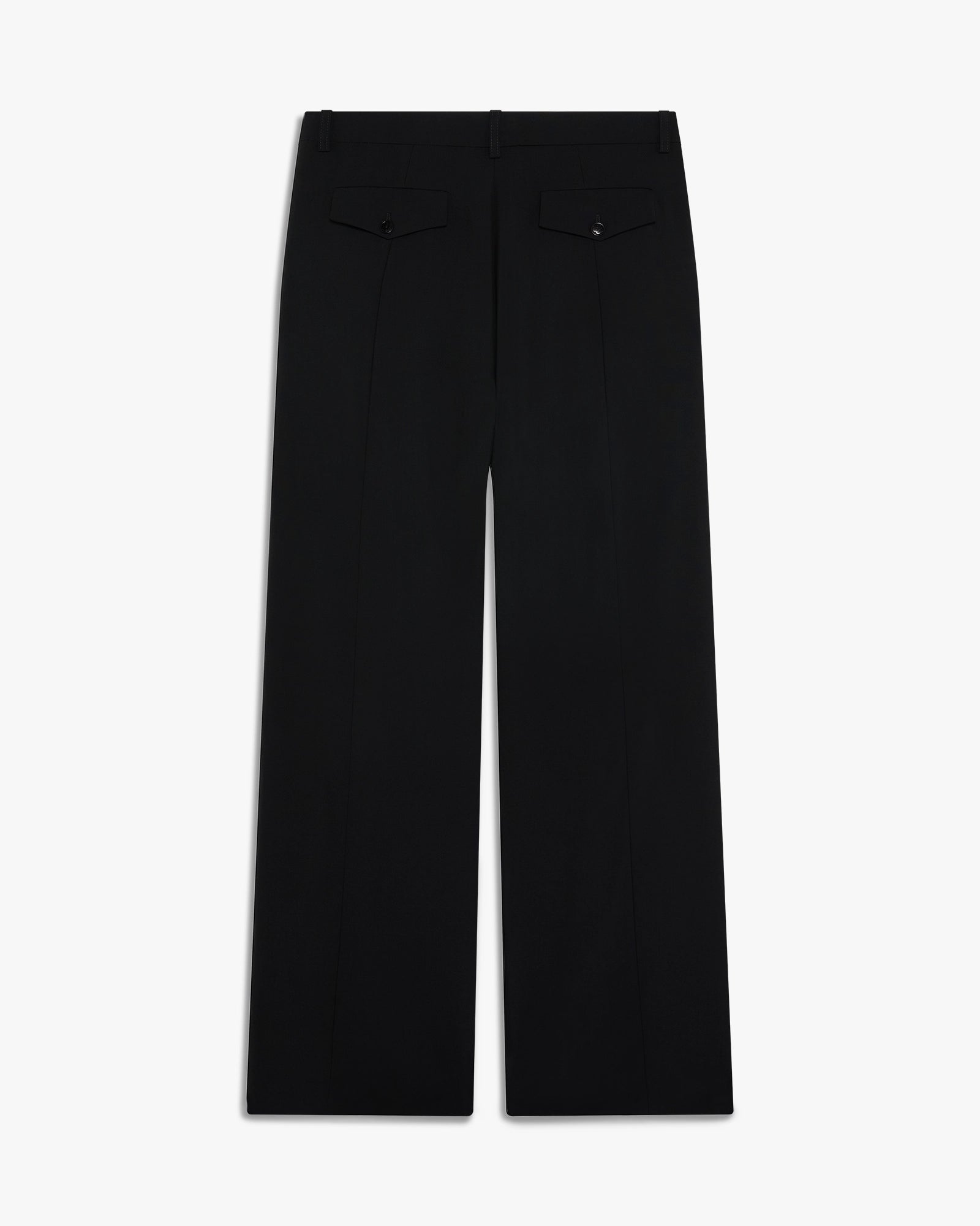 Black Pleated Baggy Trousers