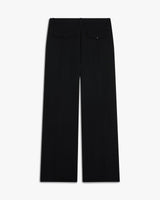Black Pleated Baggy Trousers