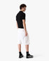 White Pleated Baggy Shorts
