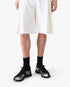 White Pleated Baggy Shorts