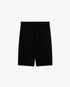 Black Pleated Baggy Shorts