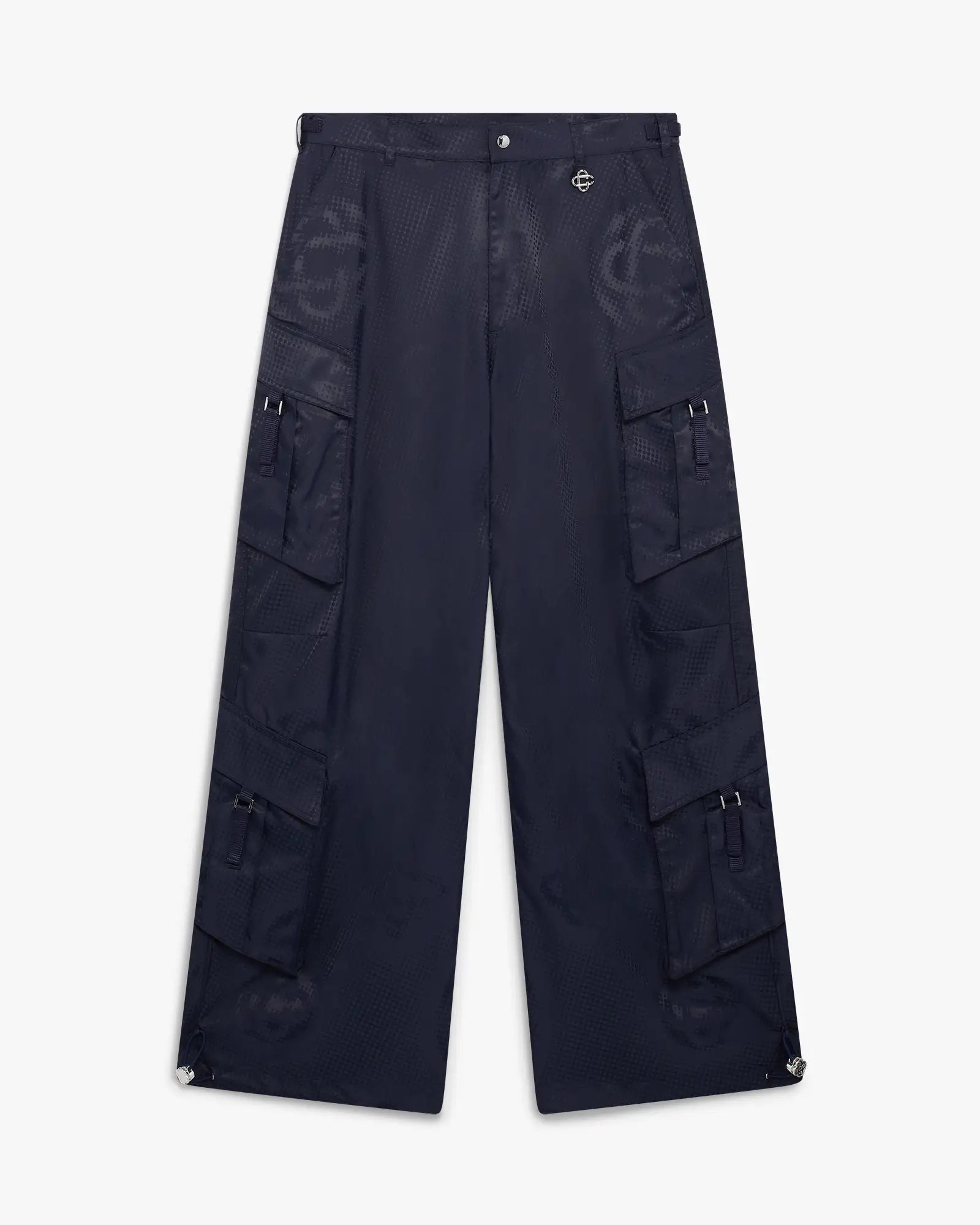 Navy Cargo Nylon Trousers