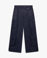 Navy Cargo Nylon Trousers