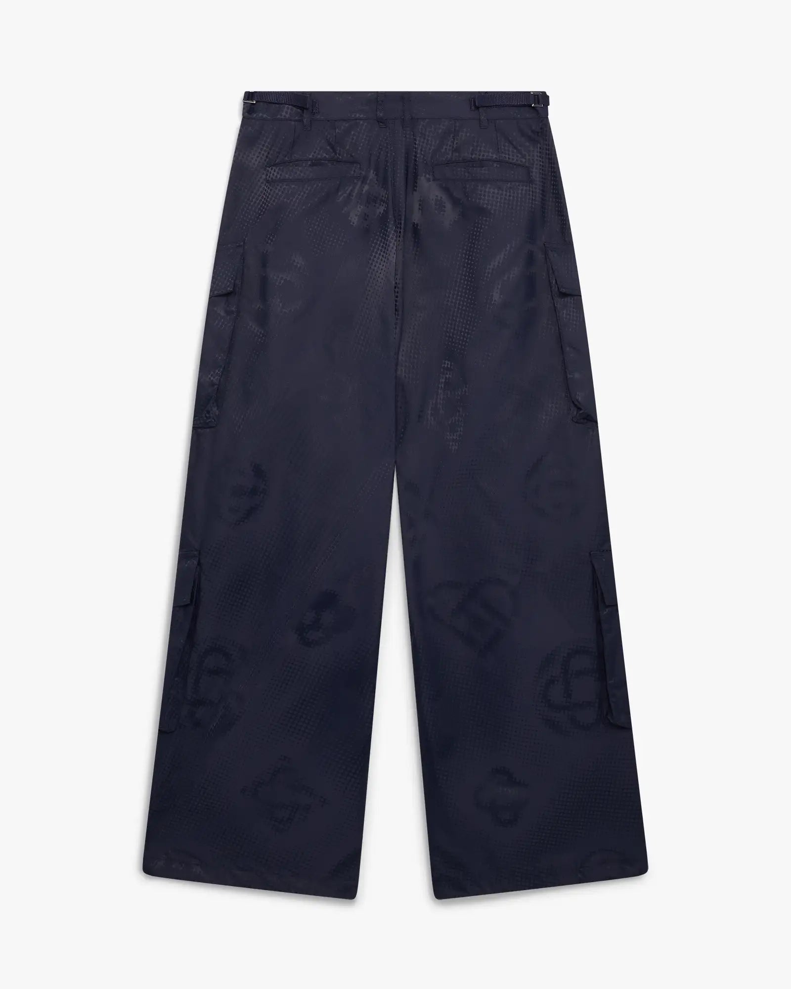 Navy Cargo Nylon Trousers
