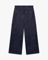Navy Cargo Nylon Trousers