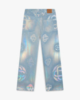 Pearlescent Monogram Baggy Denim Jeans