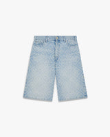 Pearl Monogram Denim Shorts