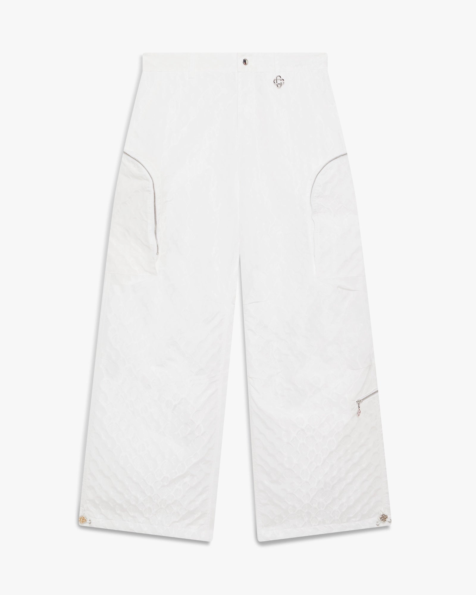 White Monogram Rave Trousers