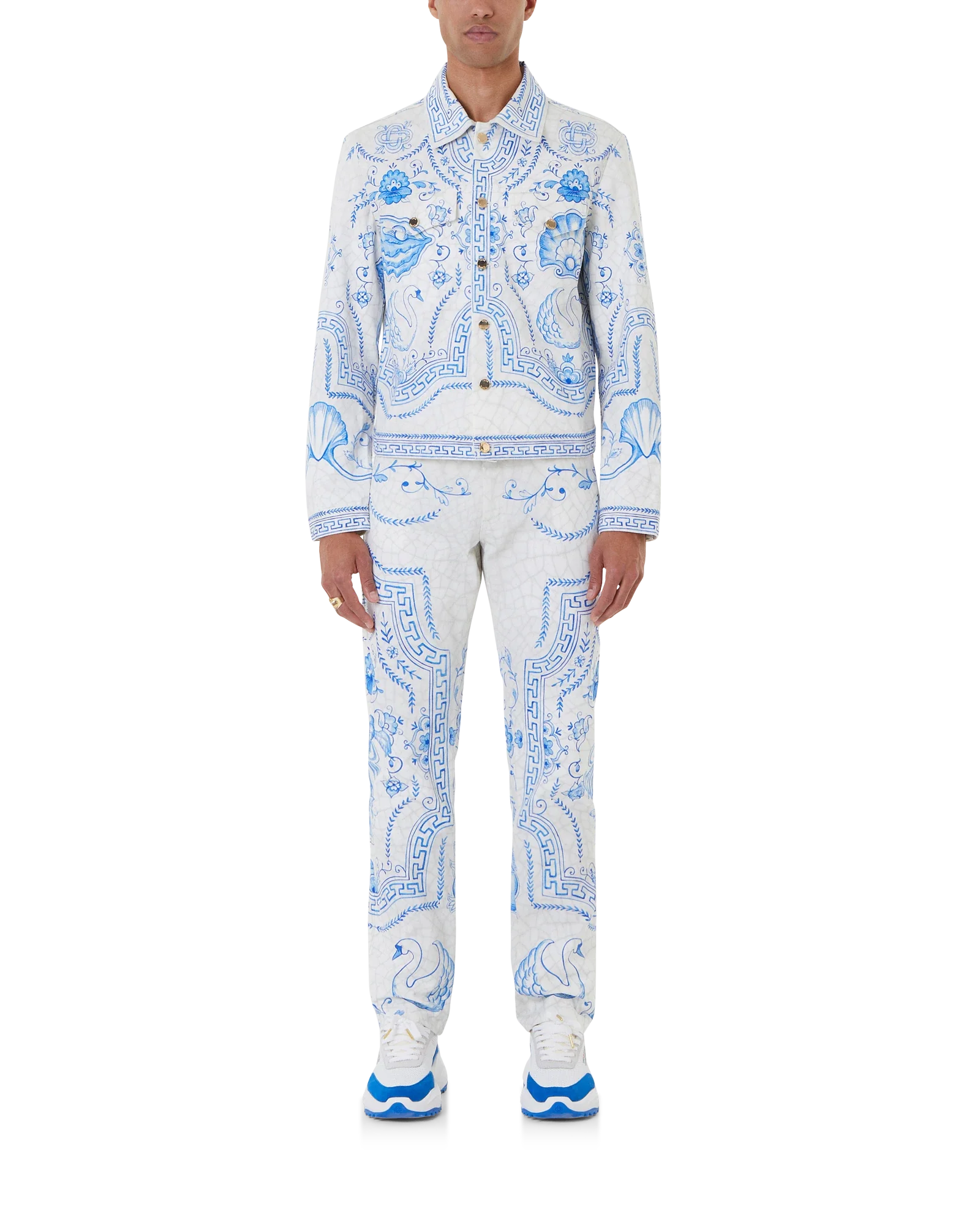 Plat A Dessert Blanc Classic Denim Jacket