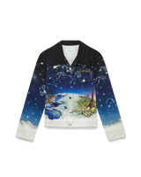 Vol De Nuit Printed Denim Jacket