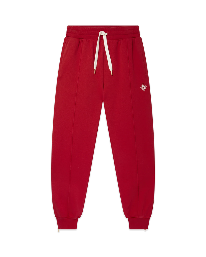 Red Zip Hem Sweatpant