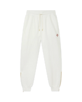 White Zip Hem Sweatpant