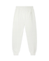 White Zip Hem Sweatpant