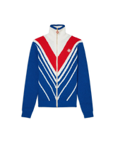 Chevron Zip Up Jumper