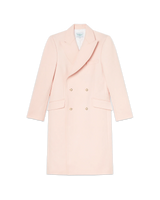 Pink Nativa Wool Double Breasted Overcoat