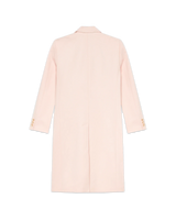 Pink Nativa Wool Double Breasted Overcoat