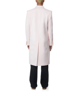 Pink Nativa Wool Double Breasted Overcoat