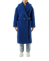 Blue Faux Shearling Coat