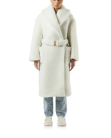 Off-White Faux Shearling Coat