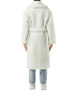 Off-White Faux Shearling Coat