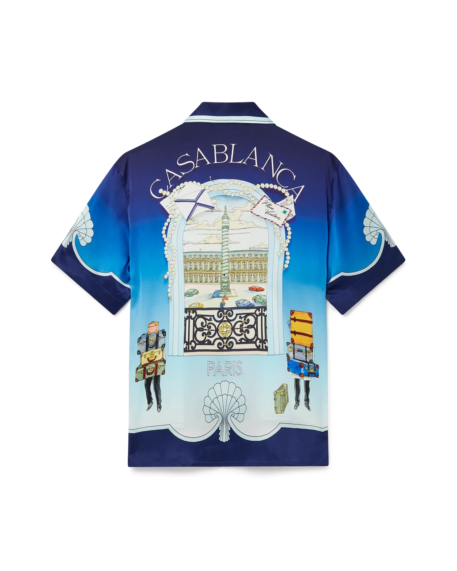 Place Vendome Short Sleeve Silk Shirt
