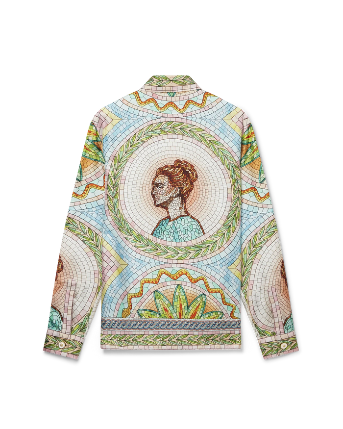 Mosaics Grecques Silk Shirt