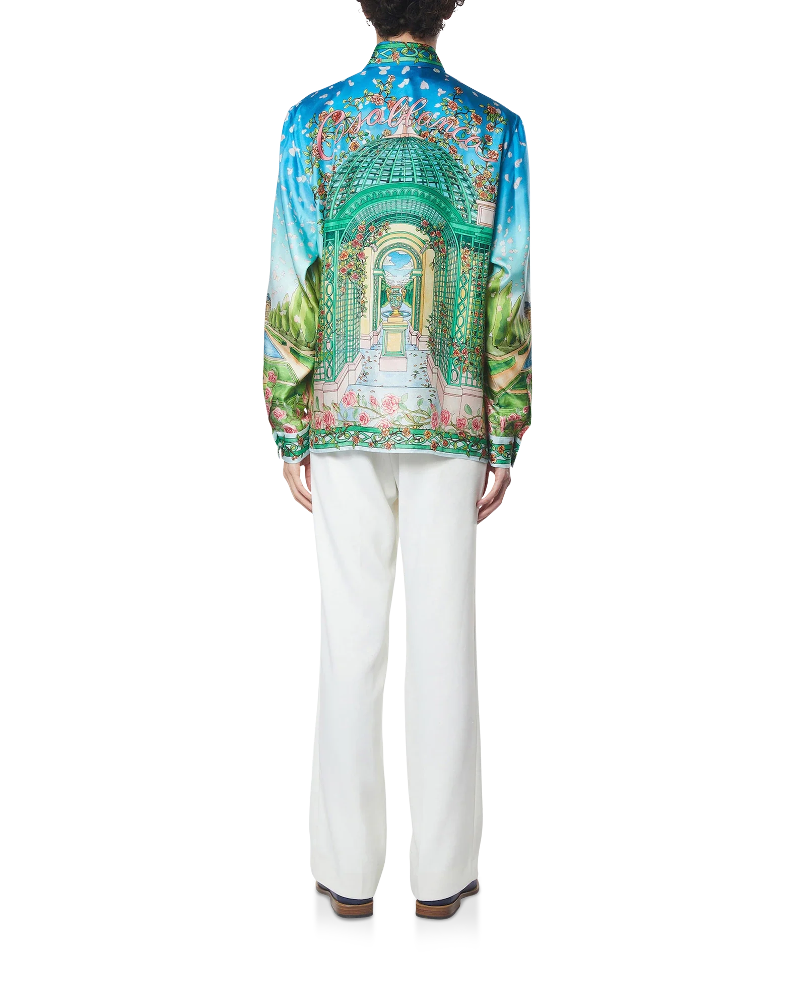L'Amour En Fleur Long Sleeve Silk Shirt