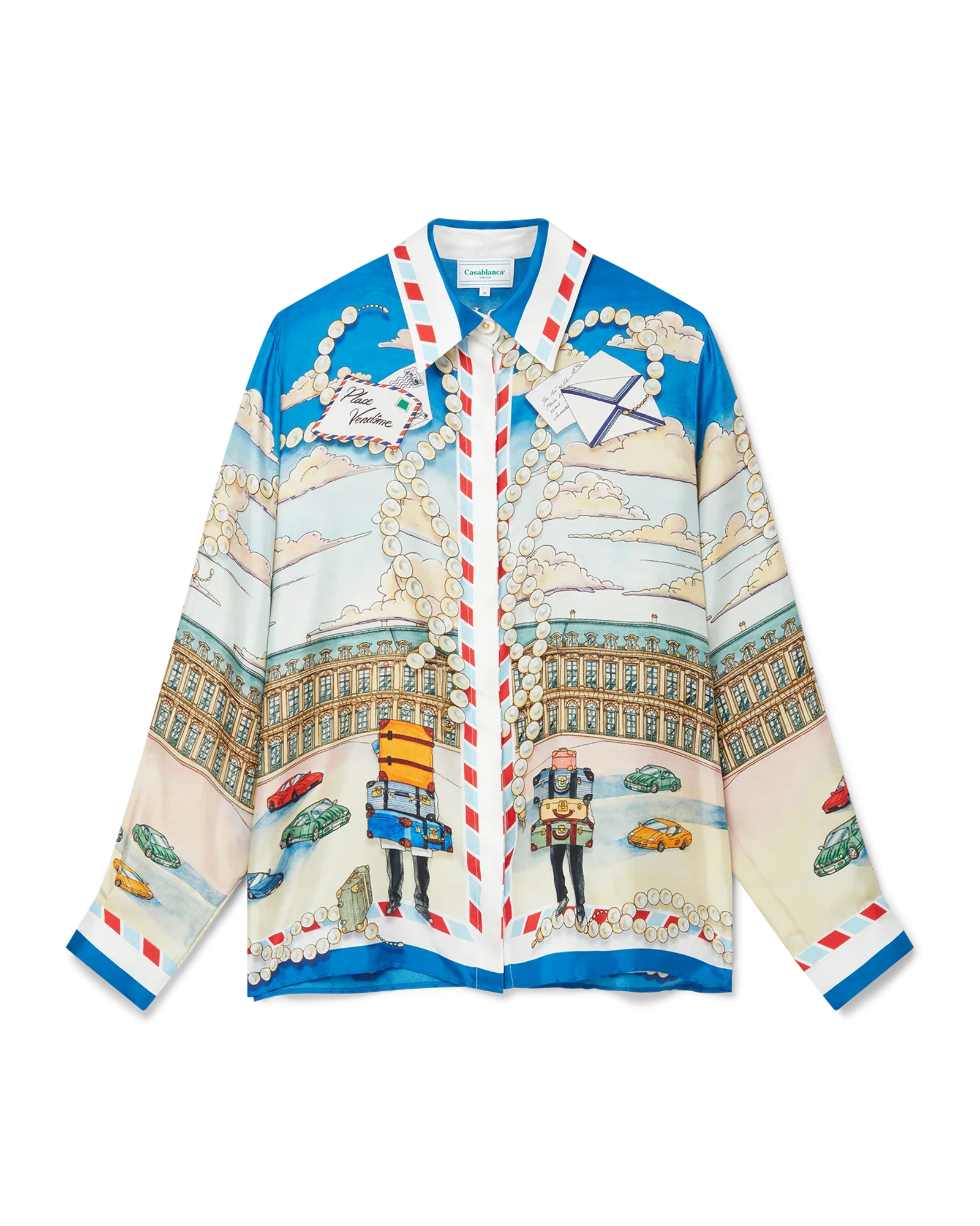 Place Casa Long Sleeve Silk Shirt