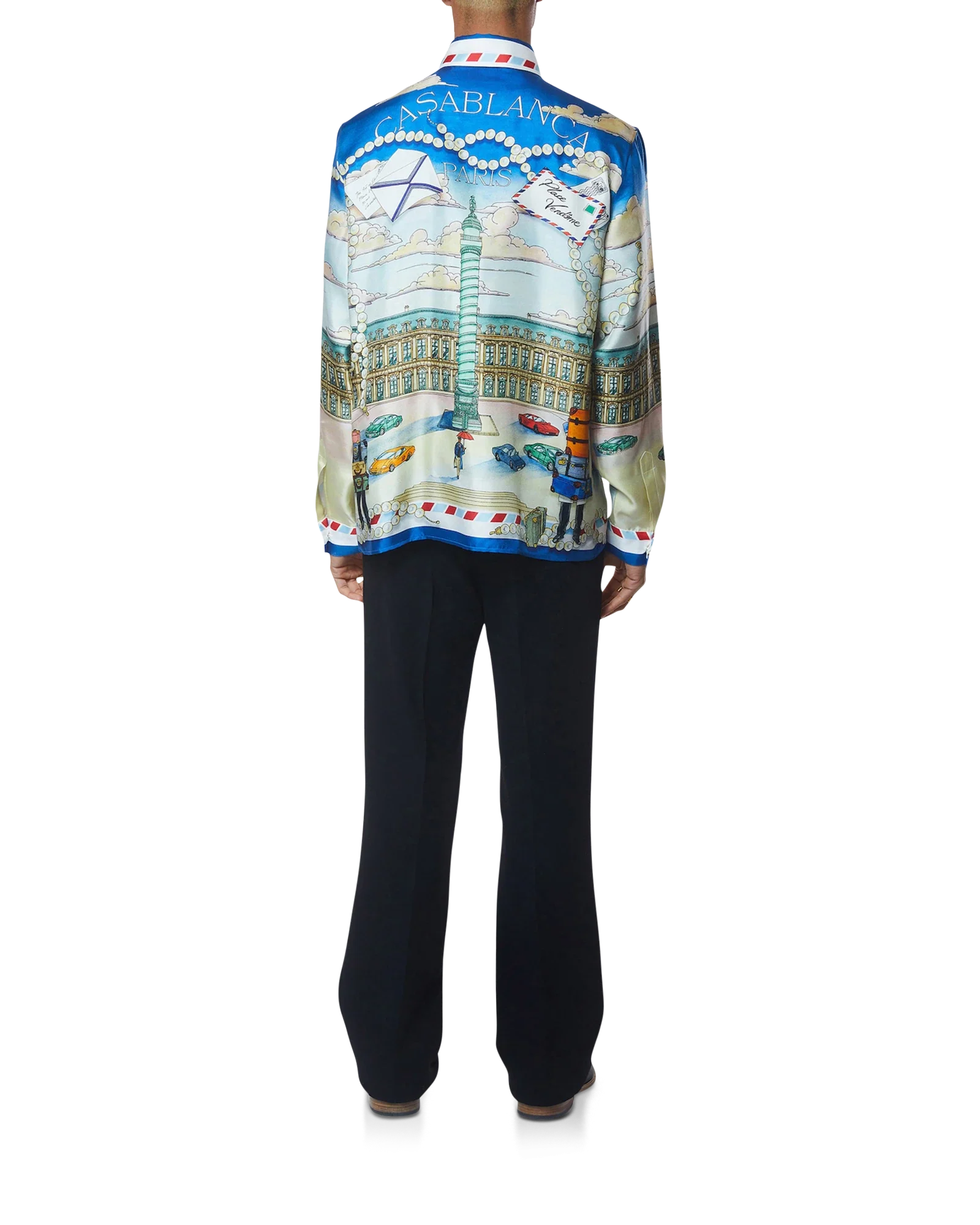Place Casa Long Sleeve Silk Shirt