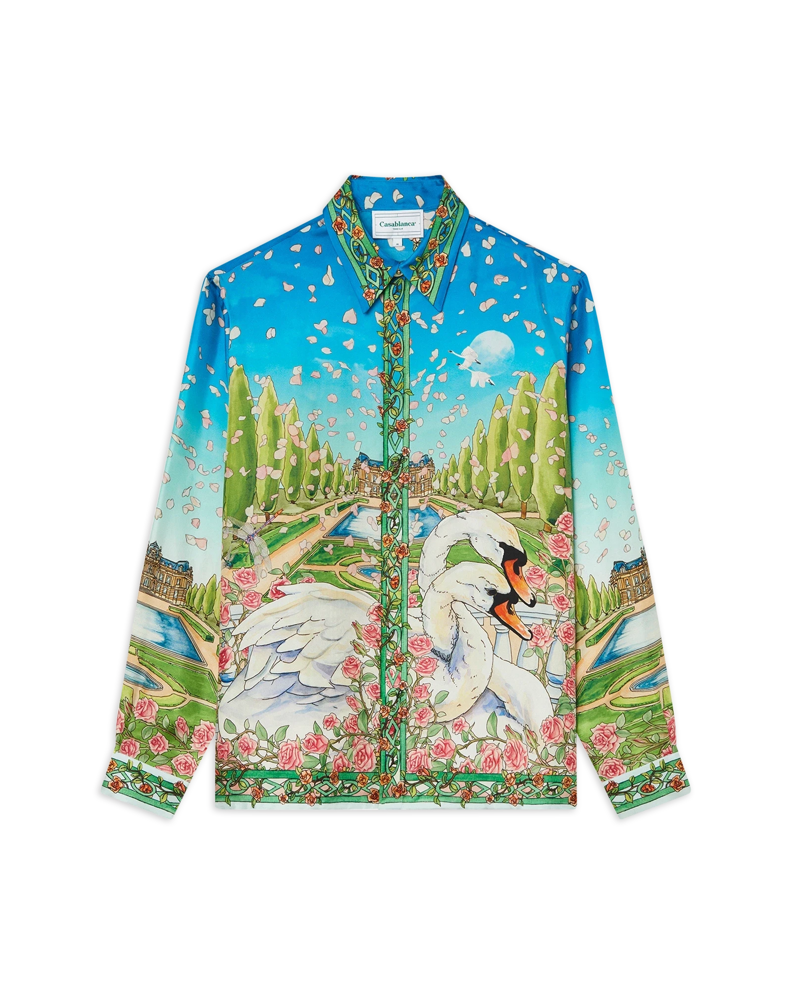 L'Amour En Fleur Long Sleeve Silk Shirt