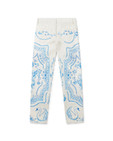 Plat A Dessert Blanc Denim Trousers