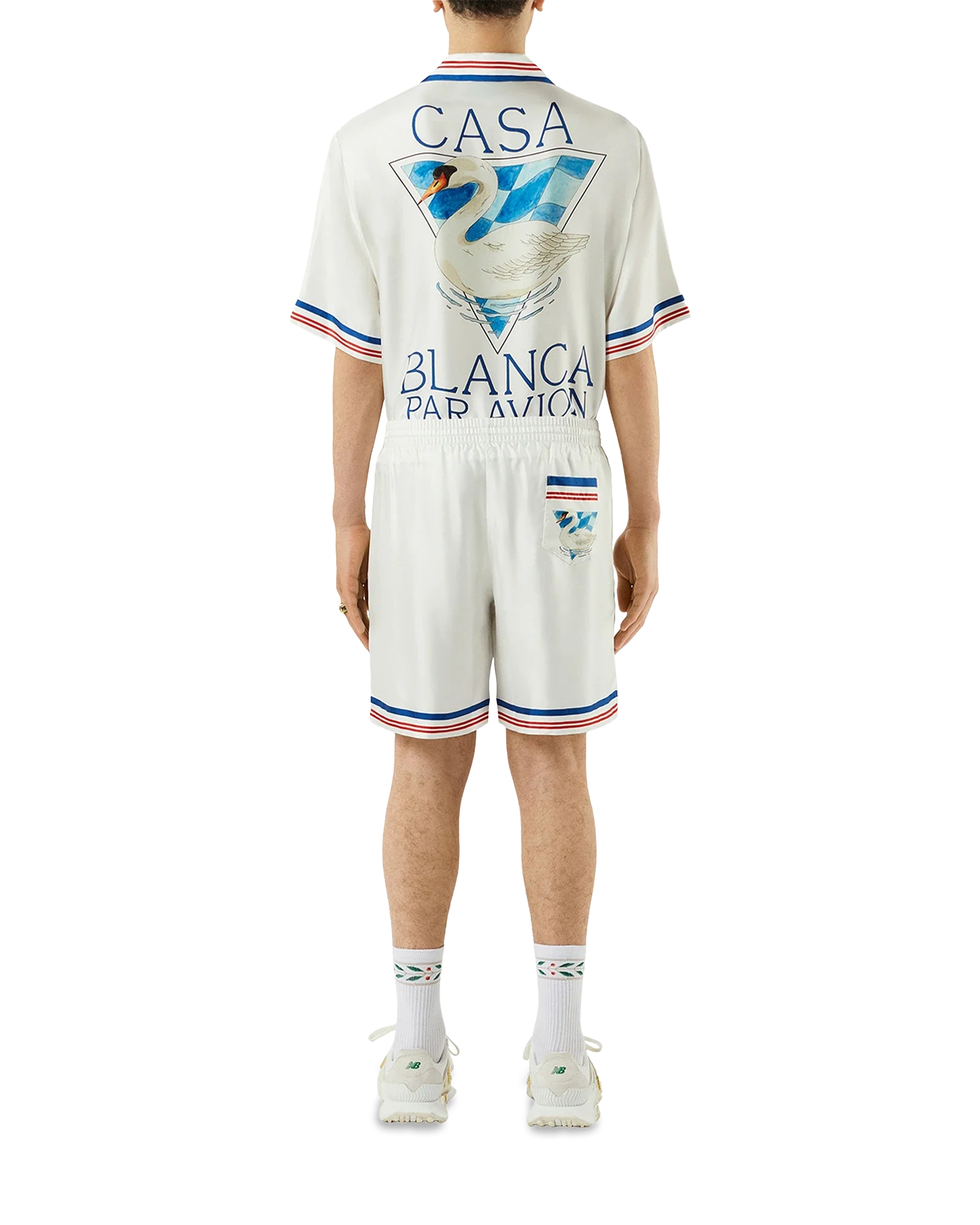Casablanca Par Avion Silk Shorts