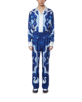 Plat A Dessert Bleu Silk Trousers