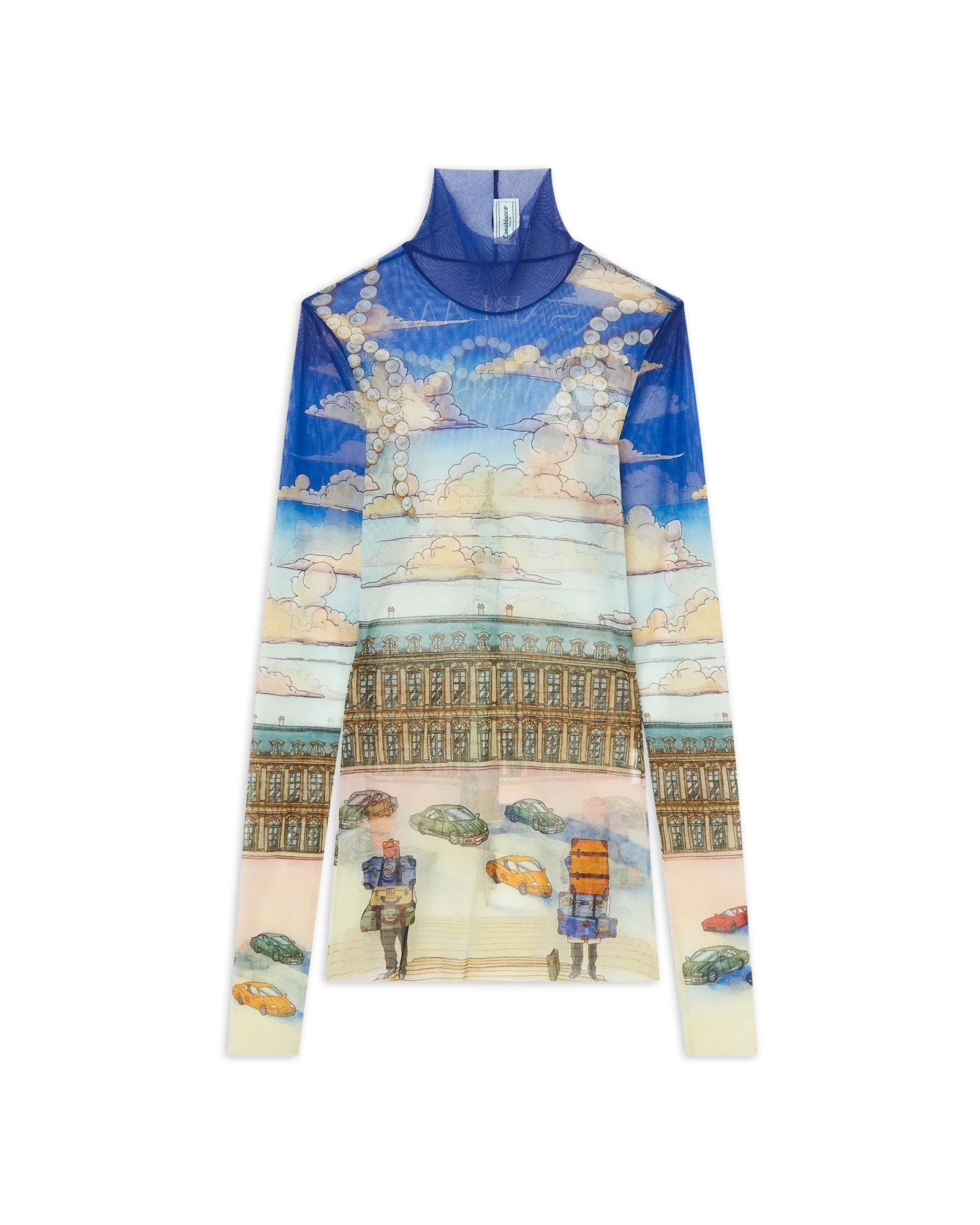 Place Casa Printed Mesh Top