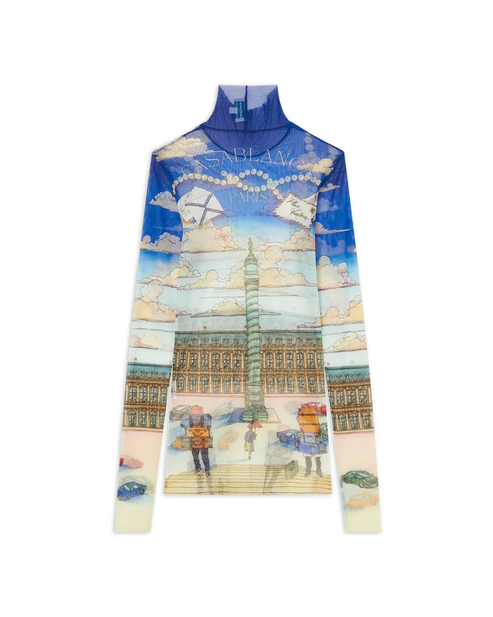 Place Casa Printed Mesh Top