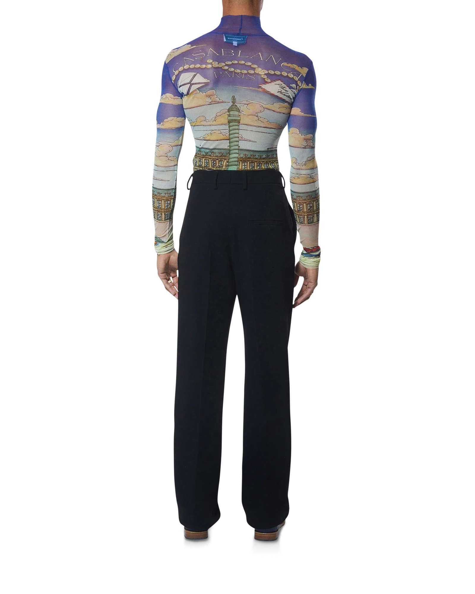 Place Casa Printed Mesh Top
